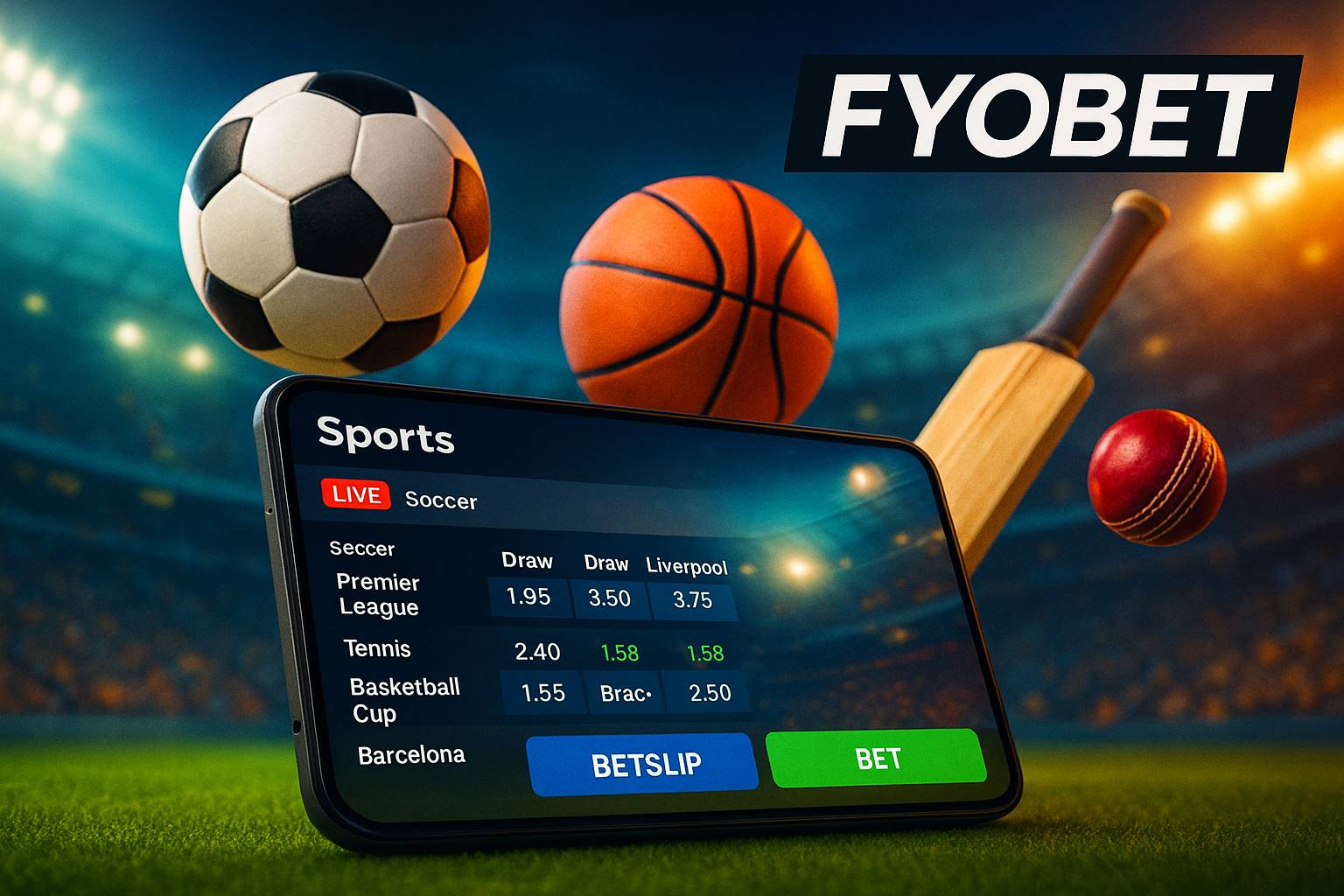 Aposte em apostas esportivas no cassino online FYOBET