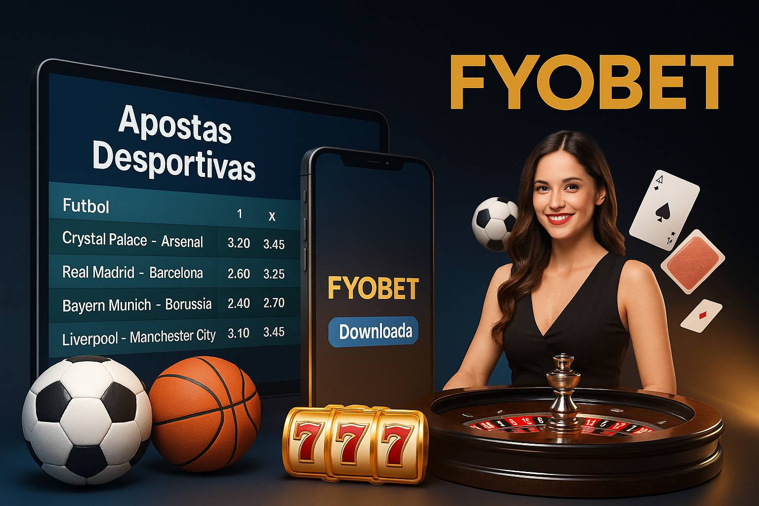 Apostas esportivas no cassino online FYOBET